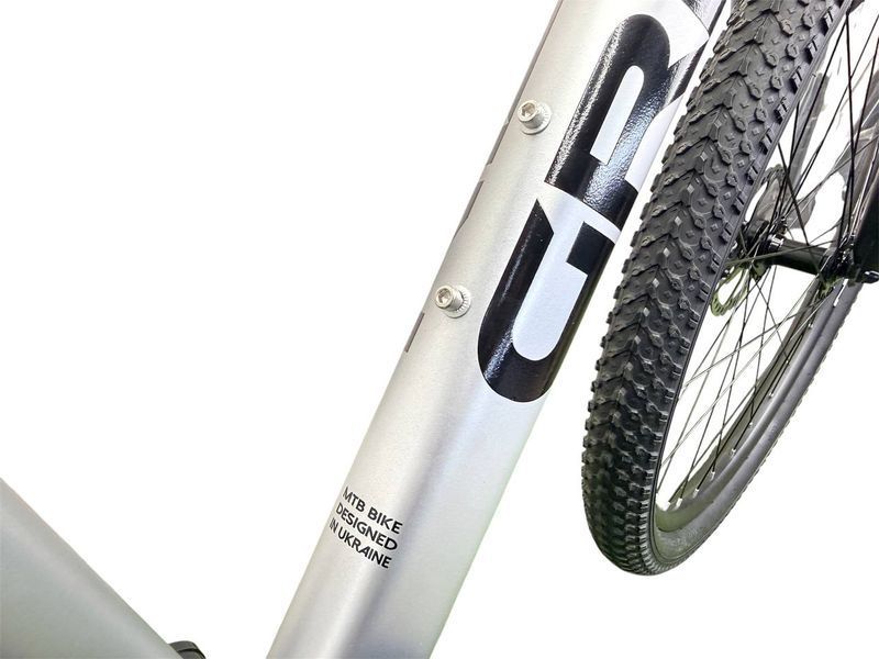 Велосипед гірський Griffin Power 27.5" сріблястий матовий 27,5-GRIFFIN-POWER-17-MS фото